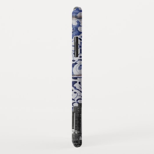 ニューヨーク市の超高層ビルがポルトガルのタイルに出会う Case-Mate iPhoneケース (裏面/右)