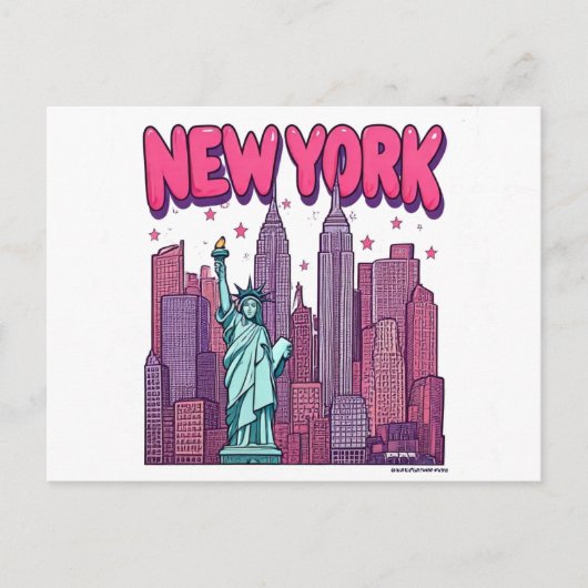 ニューヨーク市の郵便馬車 ポストカード (正面)