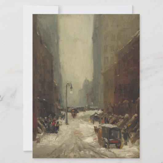 ニューヨーク市の雪（NYCの冬） カード (正面)