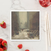 ニューヨーク市の雪(NYCの冬) スタンダードランチョンナプキン (インサイチュ)