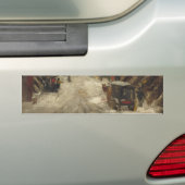 ニューヨーク市の雪(NYCの冬) バンパーステッカー (車上)