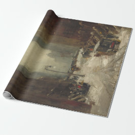 ニューヨーク市の雪（NYCの冬） ラッピングペーパー