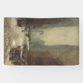 ニューヨーク市の雪（NYCの冬） 横断幕 (横)