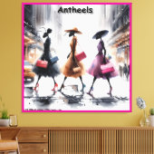 ニューヨーク市のRick London'sファッションアリおもしろい キャンバスプリント (インサイチュ (リビング))