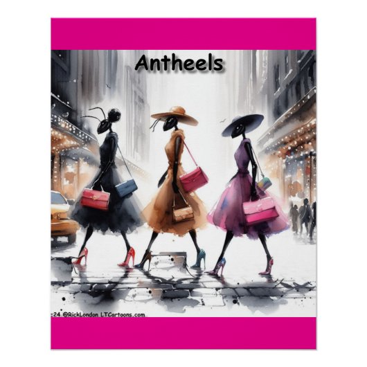 ニューヨーク市のRick London'sファッションアリおもしろい ポスター (正面)