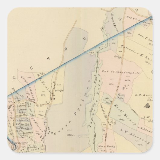 ニューヨーク市のYonkers wards 3-4 スクエアシール (正面)