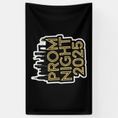 ニューヨーク市をテーマに2025高校用プロム 横断幕 (縦)