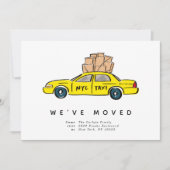 ニューヨーク市イエロータクシーの動くアナウンス 案内状 (正面)