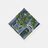 ニューヨーク市インサイドからの発光球 スタンダードカクテルナプキン (角)