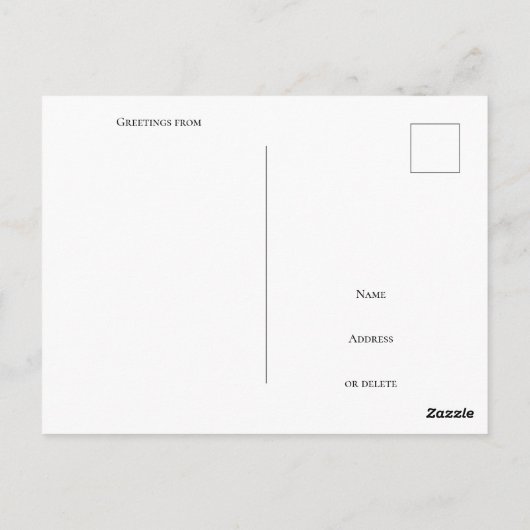 ニューヨーク市カラフルモダンの職人用はがき ポストカード (裏面)