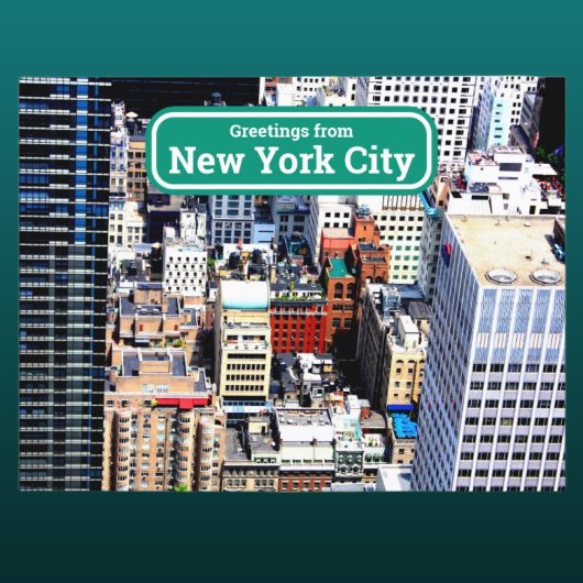 ニューヨーク市カラフルモダンの職人用はがき ポストカード