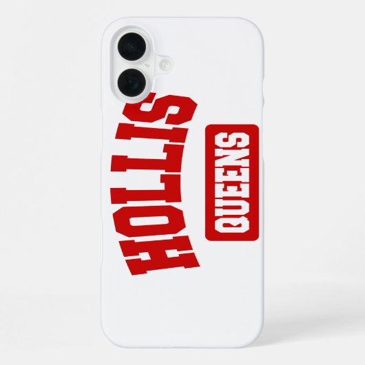 ニューヨーク市クイーンズ区ホリス iPhoneケース (裏面)
