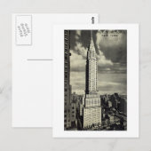 ニューヨーク市クライスラー建物はがき ポストカード (正面/裏面)