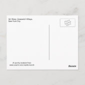 ニューヨーク市グリニッジ村アートショーヴィンテージ ポストカード (裏面)