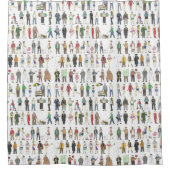 ニューヨーク市シャワーカーテンの人々 シャワーカーテン (正面)