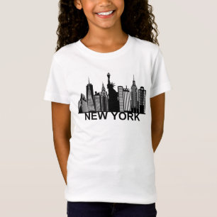 ニューヨーク市シルエット Tシャツ