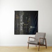 ニューヨーク市スカイラインのポスター – モダン Wall Art Pri タペストリー (インサイチュ(横))