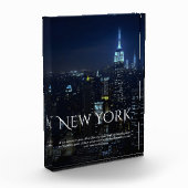 ニューヨーク市スカイラインのポスター – モダン Wall Art Pri フォトブロック (左)