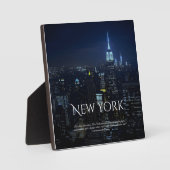 ニューヨーク市スカイラインのポスター – モダン Wall Art Pri フォトプラーク (正面)