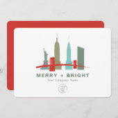 ニューヨーク市スカイラインの建物、ロゴ シーズンカード (正面/裏面)