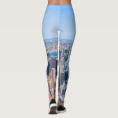 ニューヨーク市スカイラインフォト建物ビューオブシティ レギンス (裏面)