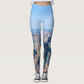 ニューヨーク市スカイラインフォト建物ビューオブシティ レギンス (正面)