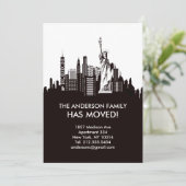 ニューヨーク市スカイライン引越しのお知らせ 招待状 (スタンド正面)