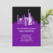 ニューヨーク市スカイライン引越しのお知らせ 案内状 (スタンド正面)