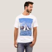 ニューヨーク市スカイライン Tシャツ (正面フル)