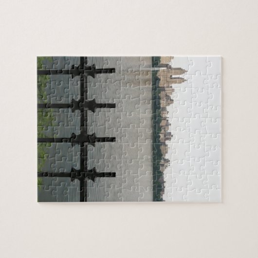 ニューヨーク市セントラルパーク貯水池NYC写真 ジグソーパズル (横)