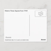 ニューヨーク市タイムズスクエア1941年のネオン写真 ポストカード (裏面)