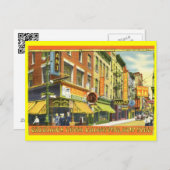 ニューヨーク市チャイナタウンヴィンテージ ポストカード (正面/裏面)