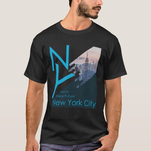 ニューヨーク市ニューライフ新しい未来 Tシャツ (正面)