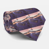 ニューヨーク市ハドソン川上空のヴィンテージ飛行機 ネクタイ (ロール)