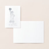 ニューヨーク市バレンタインデーの自由の女神 箔カード (ディスプレー)