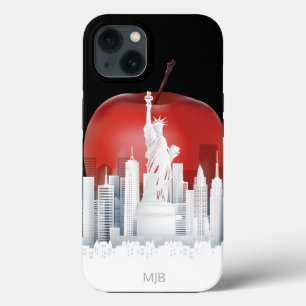ニューヨーク市ビッグアップルとモノグラム iPhone 13ケース