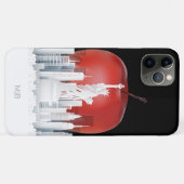 ニューヨーク市ビッグアップルとモノグラム Case-Mate iPhoneケース (裏面(横))