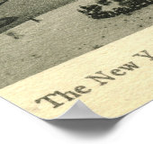 ニューヨーク市ブライアントパーク図書室ヴィンテージ ポスター (角)