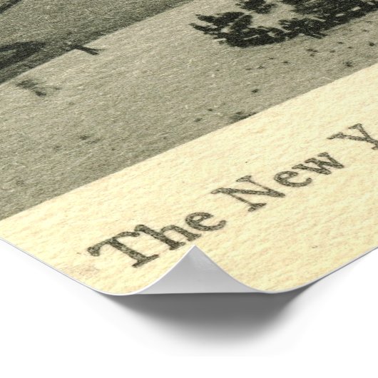 ニューヨーク市ブライアントパーク図書室ヴィンテージ ポスター (角)