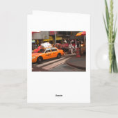 ニューヨーク市ホットドッグスタンドカードからこんにちは カード (裏面)