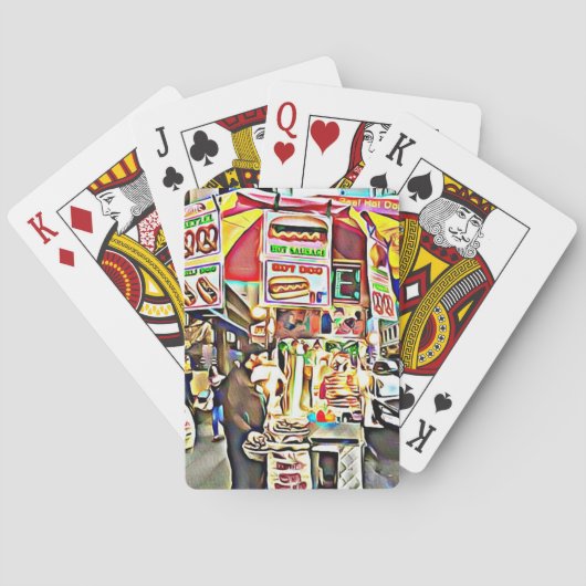 ニューヨーク市ホットドッグスタンドフォトカード トランプ (裏面)