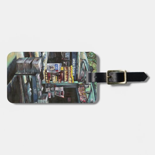 ニューヨーク市ユニオンスクエア、クリソコリア·モーニング ラゲッジタグ (正面横)