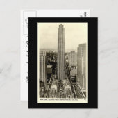 ニューヨーク市ロックフェラーセンター旧葉書 ポストカード (正面/裏面)