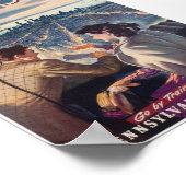 ニューヨーク市ロマンスヴィンテージ旅行ポスター ポスター (角)