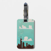 ニューヨーク市ヴィンテージ旅行ポスター ラゲッジタグ (裏面縦)