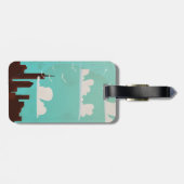 ニューヨーク市ヴィンテージ旅行ポスター ラゲッジタグ (裏面横)