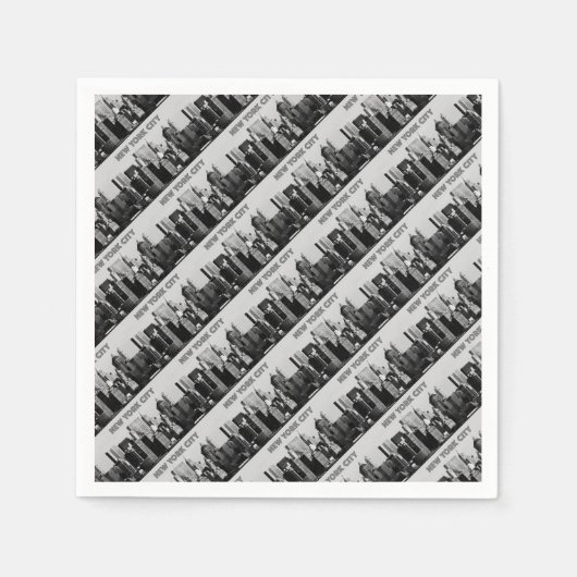 ニューヨーク市下マンハッタンPro写真 スタンダードカクテルナプキン (正面)