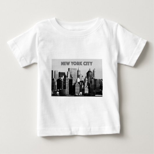 ニューヨーク市下マンハッタンPro写真 ベビーTシャツ (正面)