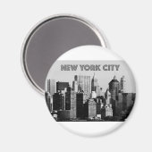 ニューヨーク市下マンハッタンPro写真 マグネット (正面/裏面)
