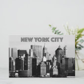 ニューヨーク市下マンハッタンPro写真 便箋 (スタンド正面)